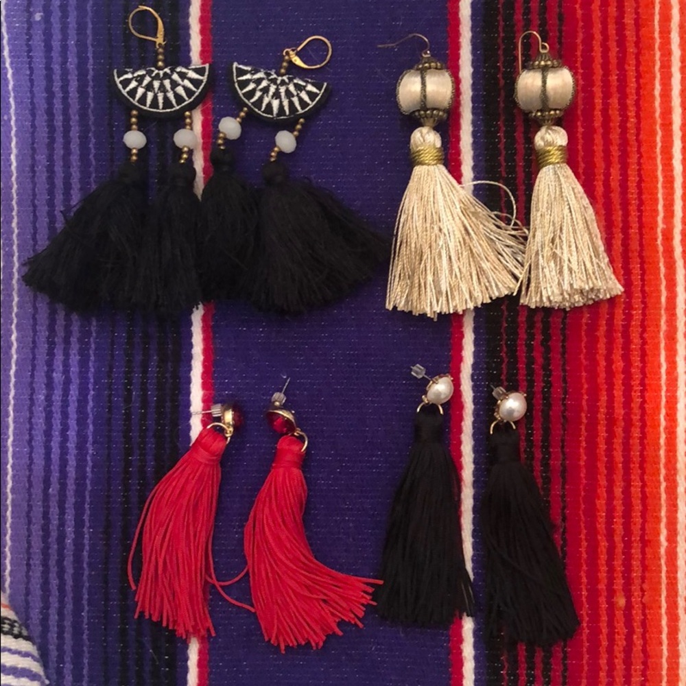Bauble Bar Fringe Tassel Earring Lot